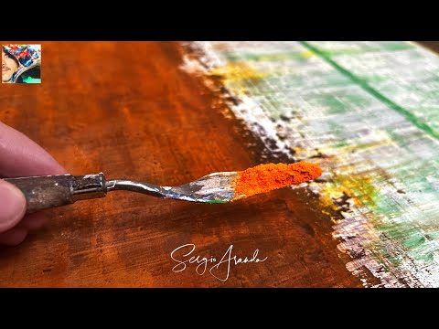 Wow! Incredible Acrylic Painting Techniques with Textures, Corrosion, and the Importance of Layers