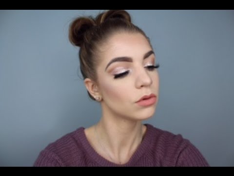 Sparkle Bronze Smokey Eye- Glowy Skin Makeup Tutorial