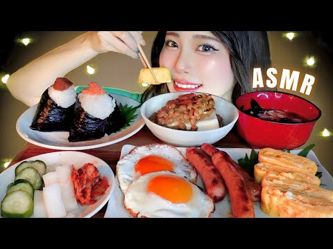 ASMR JAPANESE BREAKFAST EATING SOUNDS🍙☀️