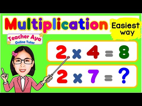 Multiplication | Counting by 2's | Learn to Multiply | Math is Fun | Math for Kids | Teacher Aya