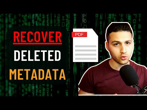 Recover DELETED Matadata from a PDF File