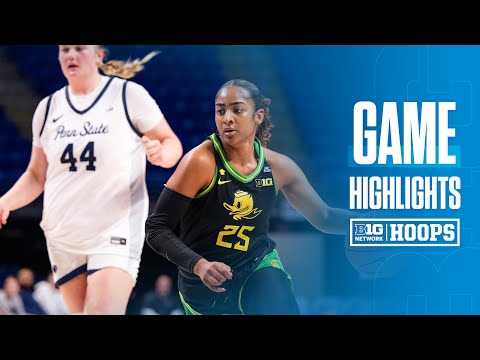 Oregon at Penn State | HIGHLIGHTS | Big Ten Women's Basketball | 01/09/2025