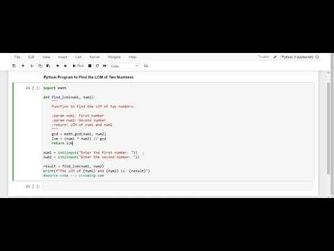 Day 58: Python Program to Find LCM of Two Numbers