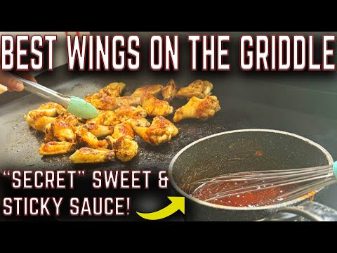 REVISITING OUR FAVORITE WINGS TO MAKE ON THE GRIDDLE! HOT, STICKY, AND SWEET! EASY "SECRET" RECIPE!