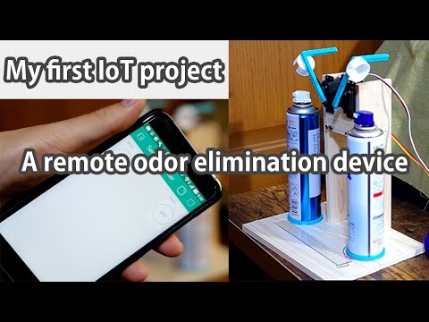 My first IoT project : A remote odor elimination device