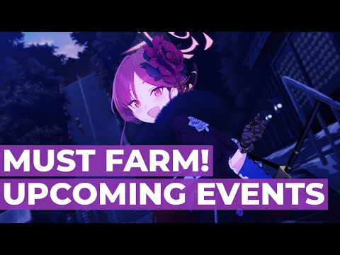 Upcoming Events Guide - Must Farms Welfare Fubuki + Aru Shards! Insane Prep | Blue Archive