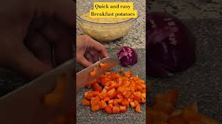 Easy Breakfast potatoes #food #breakfastrecipe #quickandeasy  #asmr #shorts #short #sidedish #food