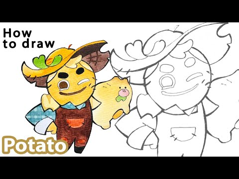 How to draw Potato from Cookie Run Ovenbreak