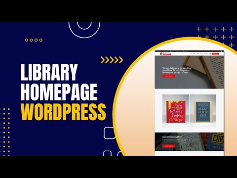 How to design a Library Website Home page using Elementor