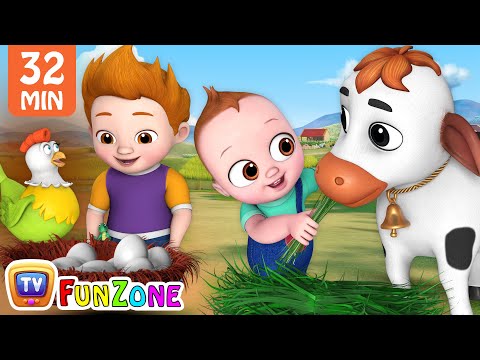 Baby goes to Old MacDonald’s Farm + More ChuChu TV Funzone Nursery Rhymes & Toddler Videos