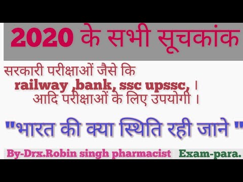 2020 के सभी सूचकांक | india rank in various index 2020 | suchkana 2020 | current affairs 2020 |