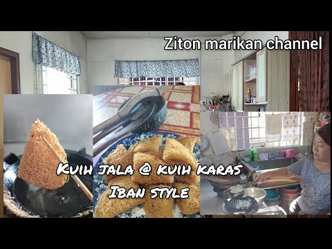 Buat kuih Jala/kuih karas.. untuk Hari Gawai#kuihjala