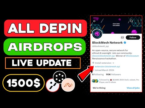 TOP 10 DEPIN Airdrop Projects 😱BLEES, PIPE, Kaisar, DENET, TENEO, airdrop update 🤑