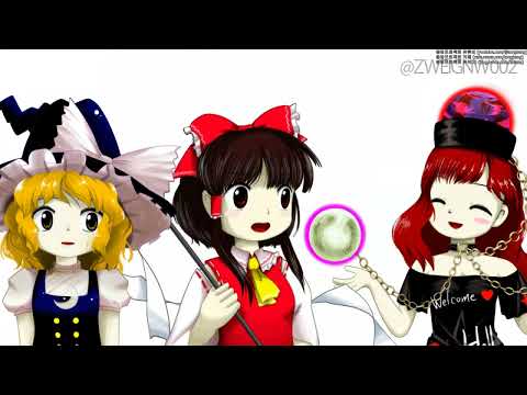 헤카티아 라피스라줄리,하쿠레이 레이무,키리사메 마리사 / Hecatia Lapislazuli,Reimu Hakurei,Marisa Kirisame[동방프로젝트 움짤]