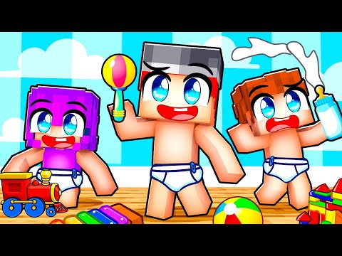 Having a BABY FAMILY in Minecraft!