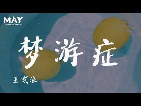 王贰浪 梦游症  ( 抖音热歌 抖音 tiktok 2019  新歌 )【 我傻傻一个人 持续失眠 】 动态歌词lyrics