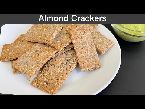 Vegan Almond Crackers Recipe by Salty Bite |