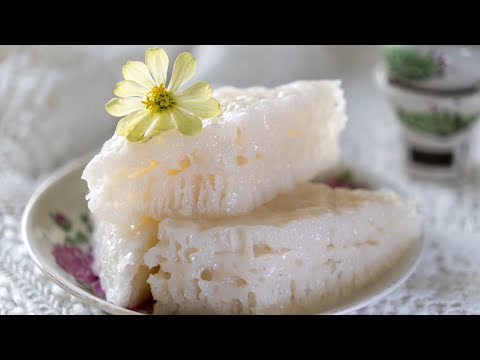 白糖糕 / 伦教糕详细做法 | 失败原因和成功心得分享 | White Sugar Sponge Cake / Steamed Rice Cake Recipe [我的爱心食谱]