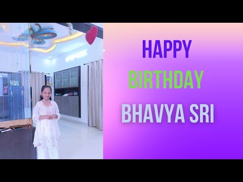 Happy Birthday Bhavya Sri || Love you Sweety || Vanu's World || BirthDay Wishes