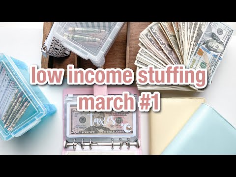 cash envelope stuffing | march #1 | low / variable income budget | sinking funds