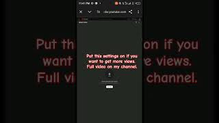 Turn on this settings if you want to get more views. #howtogrowyoutubechannel