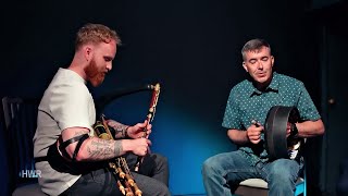 Andy Kruspe: bodhrán & Angus McGalligan on uilleann pipes - Craiceann Bodhrán Festival 2024