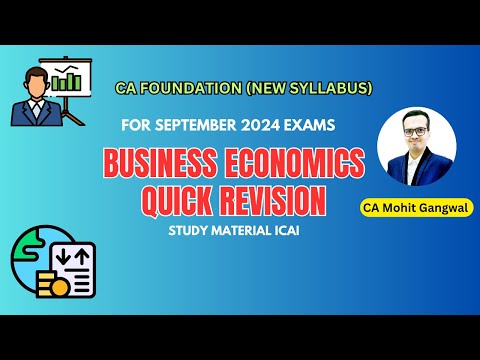 CA FOUNDATION BUSINESS ECO SEPT 2024| QUICK REVISION  | MUST WATCH | CA FOUNDATION | 100% SYLLABUS