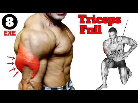 TRICEPS WORKOUT WITH DUMBBELLS AT HOME AND GYM 💪🔥