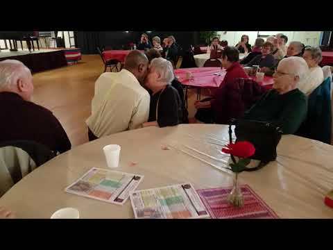 Tony Funches of the Platters performs at the Fitchburg Senior Center, Feb. 20, 2019