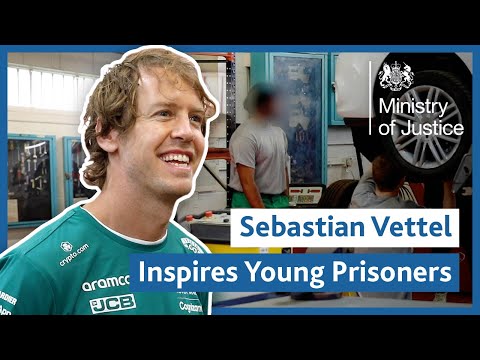 Sebastian Vettel Inspires Young Prisoners to Work in Formula One