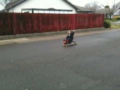 Skate board jet powered