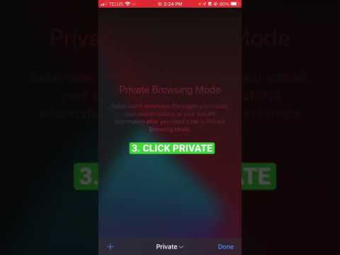 #shorts how to search using incognito mode on safari on an iPhone 📲