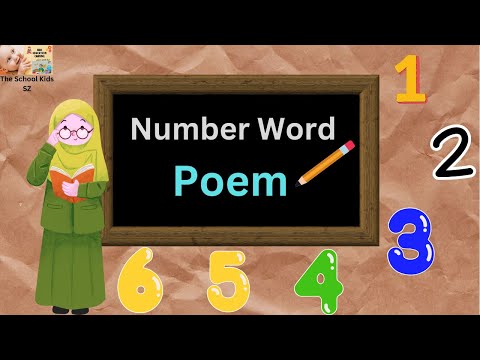 Spoken Word Poem/ Class 1 Poem Fun with Numbers/ How to Write a Poem In Word/ Number Word Poem