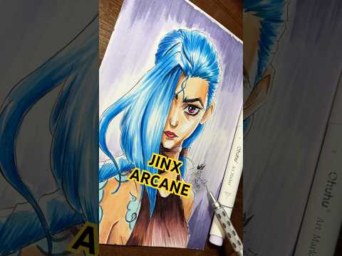 Jinx Arcane League of legends Drawing #art #arcane #leagueoflegends #jinx #arcanejinx #arcanefanart