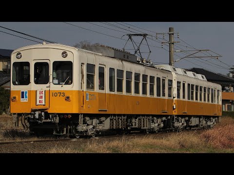 ことでん1070形　1073-1074 仏生山出場試運転