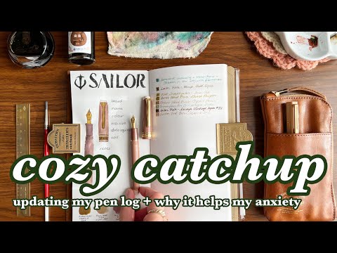 Casual catchup + cozy pen log session | sailor pro gear slim LINE FRIENDS BROWN, traveler's notebook