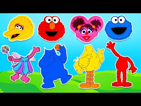 Create Sesame Street Characters with Play Doh | Best Learn Colors | Preschool Toddler Learning Video