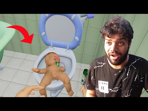 Throwing My Baby In A Toilet (MOTHER SIMULATOR) | Funny Game !!!