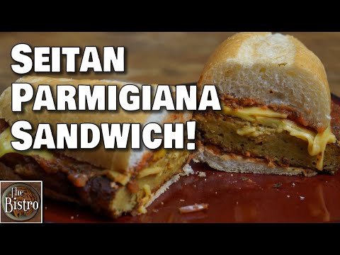 Seitan Parmigiana Sandwich - EASY Delicious Vegan Recipe!