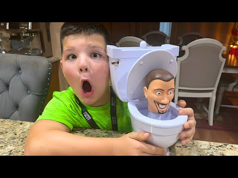 SKIBIDI TOILET Toys with CALEB and MOM - OPENING the Mystery Surprise Toilet!