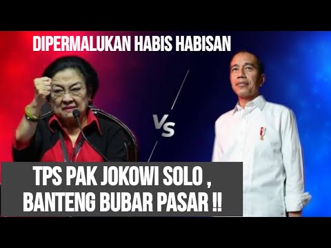 DI TPS PAK JOKOWI SOLO BANTENG BUBAR PASAR !!