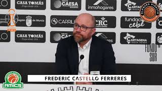 RDP de Frederic Castello tras el ODILO FC CARTAGENA CB - AMICS CASTELLÓ