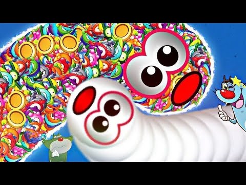 Worms Zone | Snake King | snake io | biggest snake battle game play | gamers galaxy| #wormszone #fun