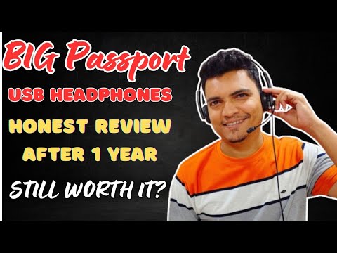 BigPassport USB Wired Headphones with Mic Review-1 Year Later ✅Bigpassport pro-tech 134 usb headset