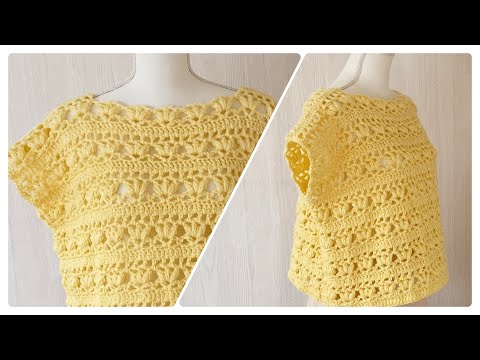 [Loose size] How to crochet a cute pullover