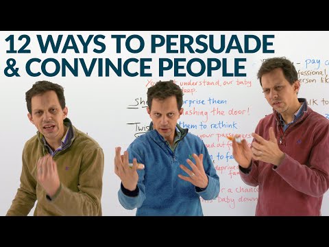 English Conversation Skills: 12 methods to persuade and convince people