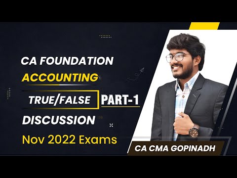 LIVE WITH CA CMA GOPINADH SIR- CA FOUNDATION PART 1