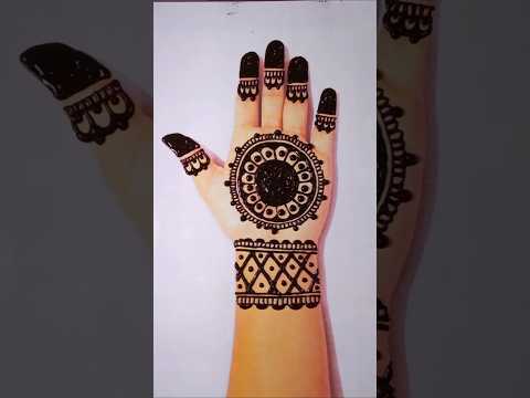 Very easy mandala mehndi design #mehndi #youtubeshorts #shorts #viralvideo