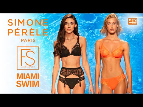 Lingerie Simone Perele MIAMI Swim Week Fashion Show 4K Megan Coleman S2024 French Seduction Lingerie