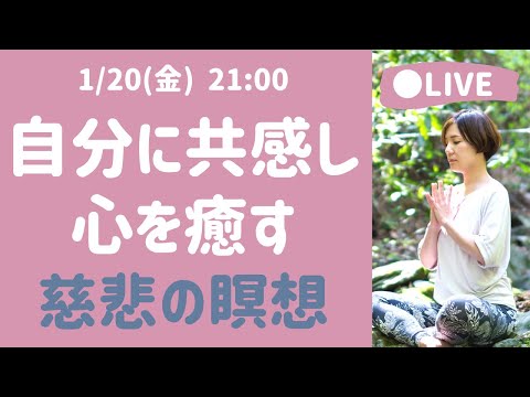 【LIVE瞑想】自分を癒し心を落ち着かせる 慈悲の瞑想